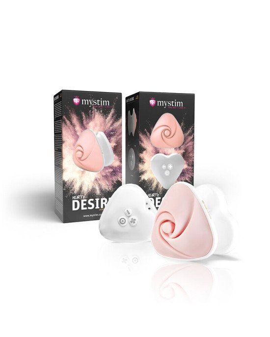 Вібратор для клітора Mystim Heart´s Desire White, 8 режимів, дуже потужний Вібратор для клітора Mystim Heart´s Desire White, 8 режимів, дуже потужний