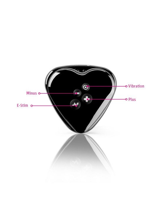 Вібратор для клітора з електростимуляцією Mystim Heart's Desire Black Edition Вібратор для клітора з електростимуляцією Mystim Heart's Desire Black Edition