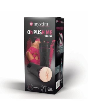 Мастурбатор-вагіна Mystim O(h) PUSH ME Vagina, можна стискати та регулювати вакуум Мастурбатор-вагіна Mystim O(h) PUSH ME Vagina, можна стискати та регулювати вакуум