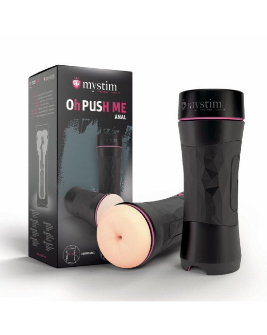 Мастурбатор-попка Mystim O(h) PUSH ME Anus, можна стискати та регулювати вакуум Мастурбатор-попка Mystim O(h) PUSH ME Anus, можна стискати та регулювати вакуум