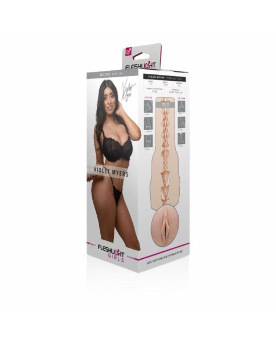 Мастурбатор Fleshlight Girls: Violet Myers - Waifu, зі зліпка вагіни, дуже ніжний