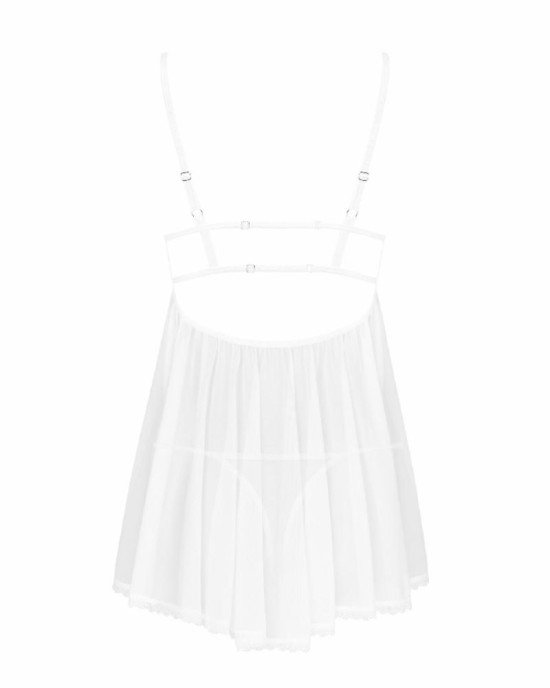 Пеньюар і трусики Obsessive Heavenlly babydoll & thong M/L Пеньюар і трусики Obsessive Heavenlly babydoll & thong M/L