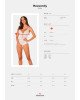 Еротичне напівпрозоре боді Obsessive Heavenlly crotchless teddy XS/S, з доступом