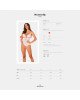 Еротичне напівпрозоре боді Obsessive Heavenlly crotchless teddy XS/S, з доступом