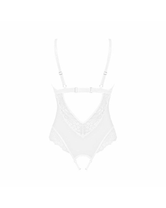 Еротичне напівпрозоре боді Obsessive Heavenlly crotchless teddy XL/2XL, з доступом Еротичне напівпрозоре боді Obsessive Heavenlly crotchless teddy XL/2XL, з доступом