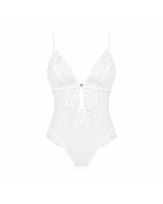 Еротичне напівпрозоре боді Obsessive Heavenlly crotchless teddy XL/2XL, з доступом Еротичне напівпрозоре боді Obsessive Heavenlly crotchless teddy XL/2XL, з доступом