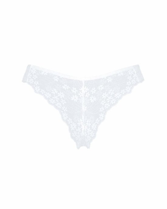 Напівпрозорі трусики Obsessive Heavenlly panties M/L, відкриті сідниці