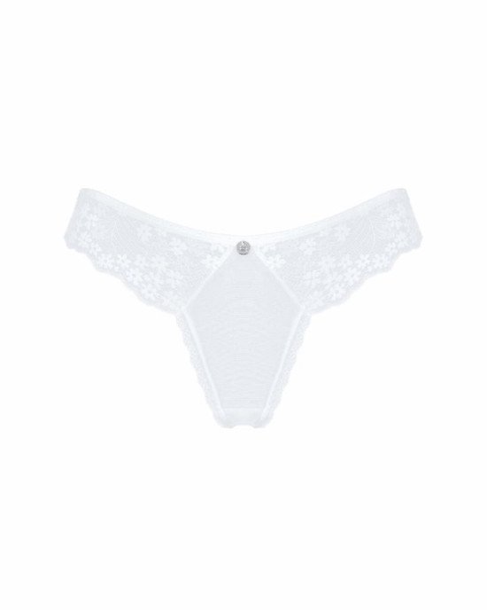 Напівпрозорі трусики Obsessive Heavenlly panties XL/2XL, відкриті сідниці