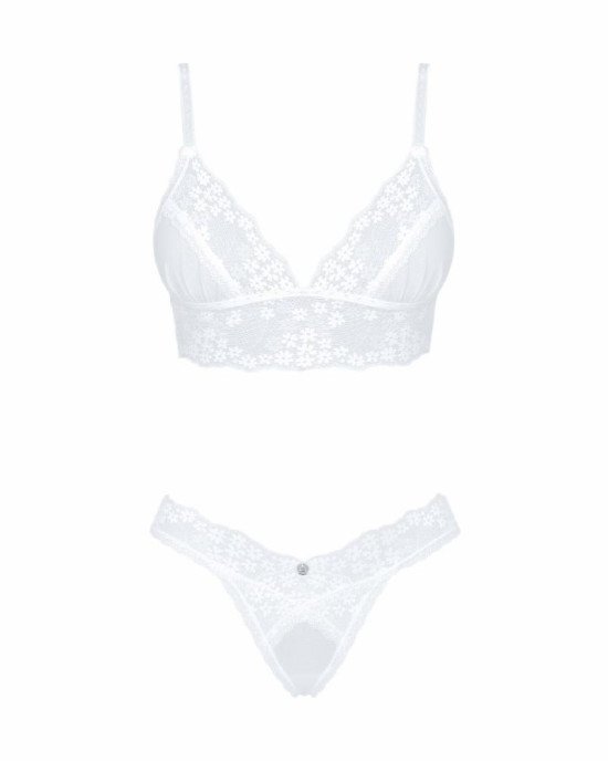 Еротичний комплект Obsessive Heavenlly 2-pcs set XL/2XL, бюстгальтер і танга Еротичний комплект Obsessive Heavenlly 2-pcs set XL/2XL, бюстгальтер і танга