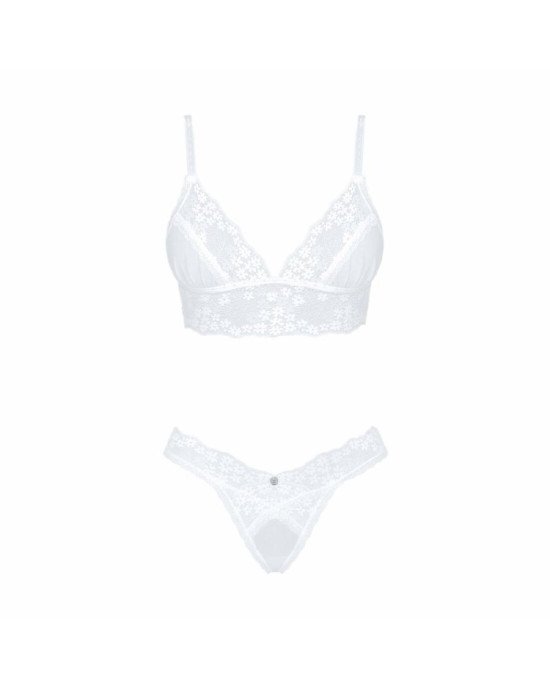 Еротичний комплект Obsessive Heavenlly 2-pcs set XL/2XL, бюстгальтер і танга Еротичний комплект Obsessive Heavenlly 2-pcs set XL/2XL, бюстгальтер і танга