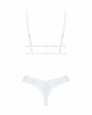 Еротичний комплект Obsessive Heavenlly 2-pcs set XL/2XL, бюстгальтер і танга Еротичний комплект Obsessive Heavenlly 2-pcs set XL/2XL, бюстгальтер і танга