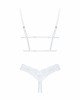 Еротичний комплект Obsessive Heavenlly 2-pcs cupless set XS/S, відкриті груди, з доступом