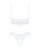 Еротичний комплект Obsessive Heavenlly 2-pcs cupless set XL/2XL, відкриті груди, з доступом Еротичний комплект Obsessive Heavenlly 2-pcs cupless set XL/2XL, відкриті груди, з доступом