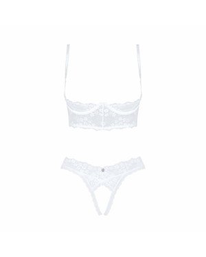 Еротичний комплект Obsessive Heavenlly 2-pcs cupless set XL/2XL, відкриті груди, з доступом Еротичний комплект Obsessive Heavenlly 2-pcs cupless set XL/2XL, відкриті груди, з доступом