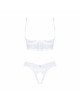 Еротичний комплект Obsessive Heavenlly 2-pcs cupless set XL/2XL, відкриті груди, з доступом Еротичний комплект Obsessive Heavenlly 2-pcs cupless set XL/2XL, відкриті груди, з доступом
