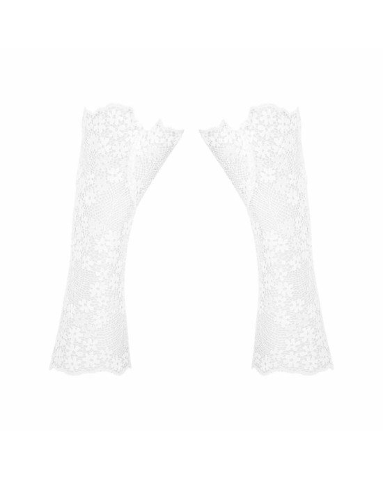 Мереживні мітенки Obsessive Heavenlly gloves O/S Мереживні мітенки Obsessive Heavenlly gloves O/S