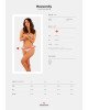 Мереживні танга Obsessive Heavenlly crotchless thong XL/2XL, з доступом Мереживні танга Obsessive Heavenlly crotchless thong XL/2XL, з доступом