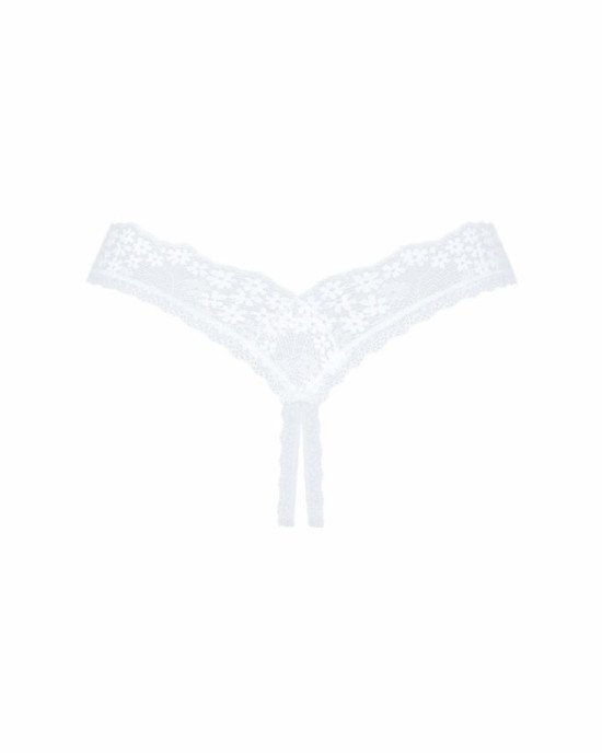 Мереживні танга Obsessive Heavenlly crotchless thong XL/2XL, з доступом Мереживні танга Obsessive Heavenlly crotchless thong XL/2XL, з доступом