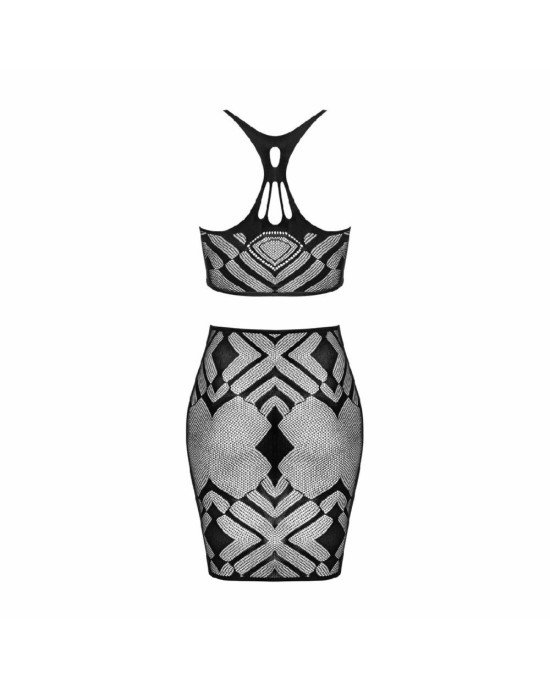Еротичний напівпрозорий комплект Obsessive K101 top & skirt S/M/L, топ, спідниця Еротичний напівпрозорий комплект Obsessive K101 top & skirt S/M/L, топ, спідниця