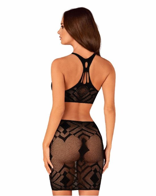 Еротичний напівпрозорий комплект Obsessive K101 top & skirt S/M/L, топ, спідниця Еротичний напівпрозорий комплект Obsessive K101 top & skirt S/M/L, топ, спідниця