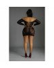 Сукня-бодістокінг Moonlight Plus Model 07 XL-XXXL Black, довгий рукав Сукня-бодістокінг Moonlight Plus Model 07 XL-XXXL Black, довгий рукав
