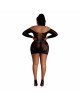 Сукня-бодістокінг Moonlight Plus Model 07 XL-XXXL Black, довгий рукав Сукня-бодістокінг Moonlight Plus Model 07 XL-XXXL Black, довгий рукав