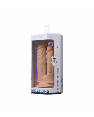 Подвійний фалоімітатор з вібрацією SilexD Double Gusto Vibro Flesh (Model 1 size 8 Подвійний фалоімітатор з вібрацією SilexD Double Gusto Vibro Flesh (Model 1 size 8