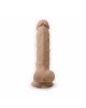 Фалоімітатор з вібрацією SilexD Vetus Vibro Flesh (MODEL 1 size 8in) + LRS, двошаровий, діаметр 4,2 Фалоімітатор з вібрацією SilexD Vetus Vibro Flesh (MODEL 1 size 8in) + LRS, двошаровий, діаметр 4,2