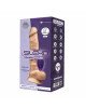 Фалоімітатор з вібрацією SilexD Vetus Vibro Flesh (MODEL 1 size 8in) + LRS, двошаровий, діаметр 4,2