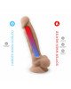 Фалоімітатор з вібрацією SilexD Vetus Vibro Flesh (MODEL 1 size 8in) + LRS, двошаровий, діаметр 4,2 Фалоімітатор з вібрацією SilexD Vetus Vibro Flesh (MODEL 1 size 8in) + LRS, двошаровий, діаметр 4,2