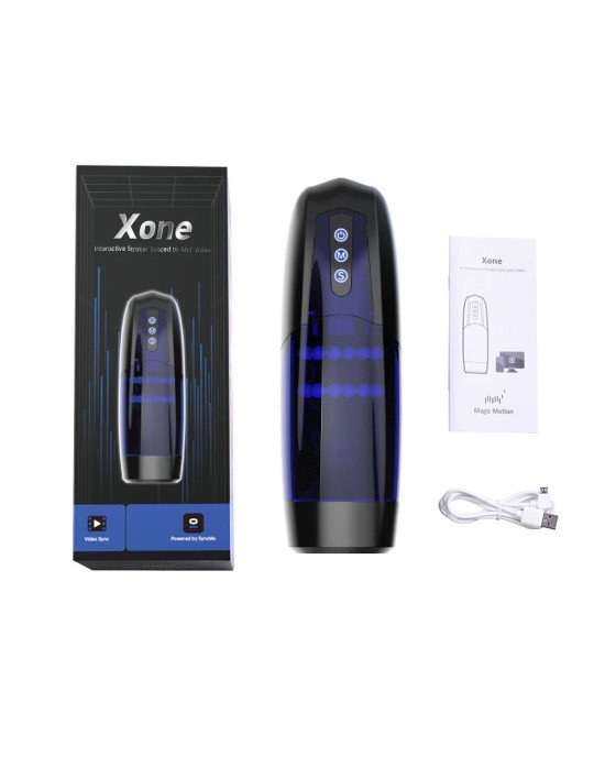 Інтерактивний смарт мастурбатор Magic Motion Xone, імітація фрикцій, 10 режимів, кнопка турбо