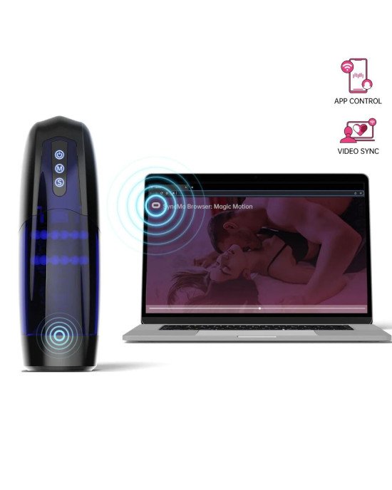 Інтерактивний смарт мастурбатор Magic Motion Xone, імітація фрикцій, 10 режимів, кнопка турбо