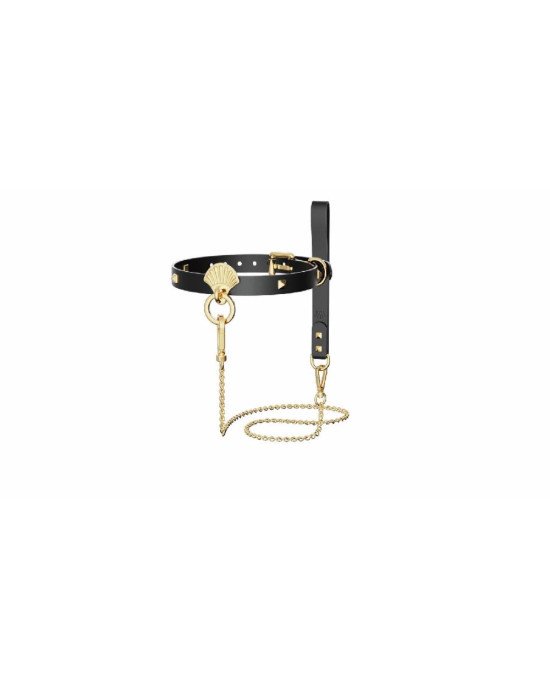 Розкішний нашийник з повідцем Zalo Collar & Leash Set Black Розкішний нашийник з повідцем Zalo Collar & Leash Set Black