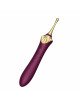 Вагінально-кліторальний вібратор Zalo — Bess 2 Velvet Purple, мультифункціональний із насадками