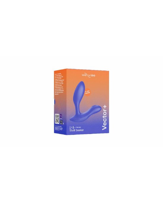 Смарт-вібромасажер простати We-Vibe Vector+ ROYAL BLUE, пульт ДК, регульований кут нахилу Смарт-вібромасажер простати We-Vibe Vector+ ROYAL BLUE, пульт ДК, регульований кут нахилу