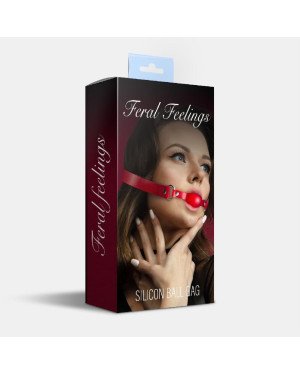 Кляп силіконовий Feral Feelings Silicon Ball Gag Red/Red Кляп силіконовий Feral Feelings Silicon Ball Gag Red/Red