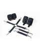 Набір Feral Feelings BDSM Kit 3 Black, наручники, поножі, конектор