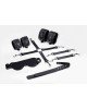 Набір Feral Feelings BDSM Kit 5 Black, наручники, поножі, конектор, маска, паддл