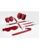 Набір Feral Feelings BDSM Kit 5 Red, наручники, поножі, конектор, маска, паддл