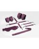 Набір Feral Feelings BDSM Kit 5 Burgundy, наручники, поножі, конектор, маска, паддл Набір Feral Feelings BDSM Kit 5 Burgundy, наручники, поножі, конектор, маска, паддл