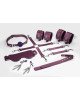 Набір Feral Feelings BDSM Kit 7 Burgundy, наручники, поножі, конектор, маска, паддл, кляп, затискачі Набір Feral Feelings BDSM Kit 7 Burgundy, наручники, поножі, конектор, маска, паддл, кляп, затискачі