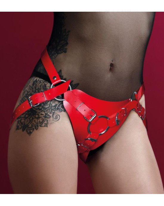 Трусики для страпону Feral Feelings Strap-on Harness Red Трусики для страпону Feral Feelings Strap-on Harness Red