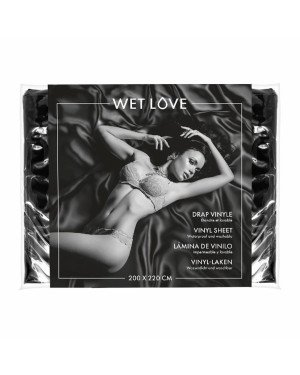 Простирадло з вінілу Fetish Tentation Wet Love Black 220x200 см