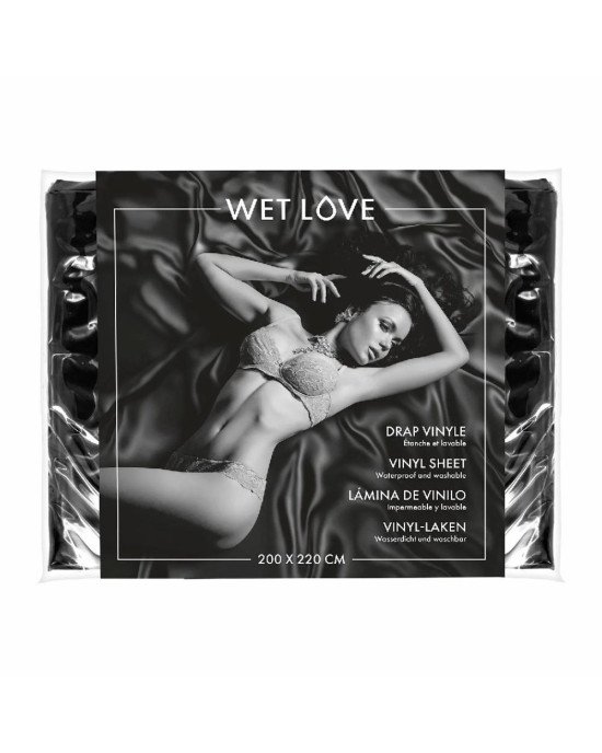 Простирадло з вінілу Fetish Tentation Wet Love Black 220x200 см Простирадло з вінілу Fetish Tentation Wet Love Black 220x200 см