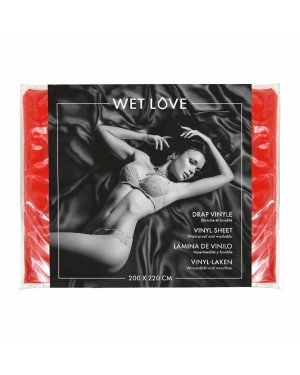 Простирадло з вінілу Fetish Tentation Wet Love Red 220x200 см