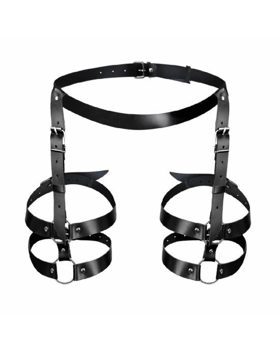 Шкіряні гартери Art of Sex - Melani Leather garters, Чорні XS-M Шкіряні гартери Art of Sex - Melani Leather garters, Чорні XS-M