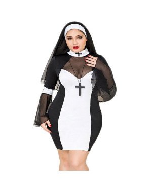 Еротичний костюм монашки JSY P71109 Plus Size