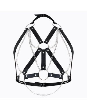 Портупея жіноча Art of Sex - Aiden Leather harness, Чорна XS-M