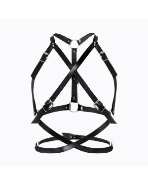 Портупея жіноча Art of Sex - Agnessa Leather harness, Чорний XS-M