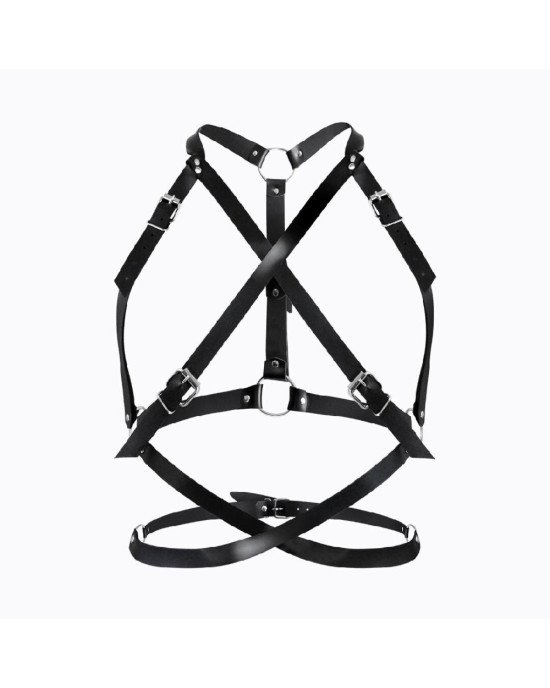 Портупея жіноча Art of Sex - Agnessa Leather harness, Чорний XS-M Портупея жіноча Art of Sex - Agnessa Leather harness, Чорний XS-M